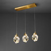 Миниатюра фото подвесной светильник 9701p/3l brass delight collection | 220svet.ru