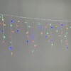 Миниатюра фото гирлянда бахрома 3,1 x 0,5 м разноцветная 220в, 120 led, провод белый каучук, ip65 ltc ll120-8-2m | 220svet.ru