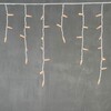 Миниатюра фото гирлянда бахрома 3,1 x 0,5 м экстра тепло-белая 220в, 120 led, провод белый каучук, ip65 ltc ll120-8-2eww | 220svet.ru