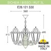 Миниатюра фото подвесной уличный светильник fumagalli sichem/rut 3l e26.120.s30.wye27 | 220svet.ru