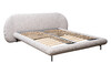 Миниатюра фото кровать двуспальная букле бежевая garda decor sicilia-160-gucci100 | 220svet.ru