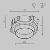 Миниатюра фото встраиваемый светильник в натяжной потолок maytoni intro dl144-gx53-w | 220svet.ru