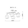 Миниатюра фото потолочная люстра myfar stella mr1731-4c | 220svet.ru
