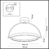 Миниатюра фото потолочный светодиодный светильник odeon light midcent 6627/36cl античная бронза | 220svet.ru