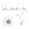 Миниатюра фото встраиваемый светодиодный спот designled spl-sq1-25-ww 003438 | 220svet.ru
