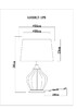 Миниатюра фото настольная лампа arte lamp baymont a5059lt-1pb | 220svet.ru