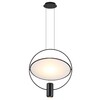Миниатюра фото подвесной светодиодный светильник odeon light orbit 7029/2l черный | 220svet.ru