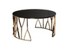 Миниатюра фото стол журнальный стекло garda decor 13rxct3104-gold | 220svet.ru
