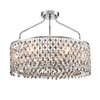 Миниатюра фото потолочная люстра на штанге хрустальная lumion layla 8244/6c хром | 220svet.ru
