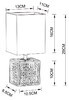 Миниатюра фото настольная лампа arte lamp fiori a4429lt-1ba | 220svet.ru