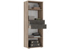 Миниатюра фото шкаф woodville паркинс железный камень / дуб каньон 546172 | 220svet.ru