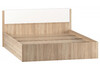 Миниатюра фото двуспальная кровать 160x200 woodville теплиса сонома / белый 715065 | 220svet.ru