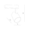 Миниатюра фото трековый светодиодный однофазный светильник arte lamp amico a1811pl-1bk | 220svet.ru