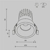 Миниатюра фото встраиваемый светодиодный светильник maytoni dip dl117-15w-2.7k-w | 220svet.ru