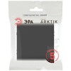Миниатюра фото кнопка эра arktik 16-1109-05 10ах-250в антрацит б0070398 | 220svet.ru