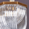 Миниатюра фото люстра murano l4 brass/clear | 220svet.ru