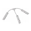Миниатюра фото коннектор питания т-образный iledex technical vision t-type power connect 4822-wh | 220svet.ru