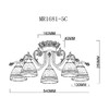 Миниатюра фото потолочная люстра myfar nile mr1681-5c | 220svet.ru
