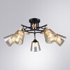 Миниатюра фото потолочная люстра на штанге arte lamp glassy a5078pl-5bk | 220svet.ru