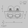Миниатюра фото встраиваемый светодиодный светильник maytoni hidden dl045-02-10w4k-b | 220svet.ru