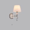 Миниатюра фото бра с выключателем lumion vermont 8274/1w никель | 220svet.ru