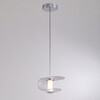 Миниатюра фото подвесной светодиодный светильник delight collection md24020901-1a chrome/clear | 220svet.ru