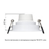 Миниатюра фото встраиваемый светильник arte lamp kant a9610pl-1wh | 220svet.ru