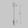 Миниатюра фото крепление потолочное c вводом питания для шинопровода maytoni flarity tra158c-b1-b | 220svet.ru