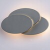 Миниатюра фото настенный светодиодный светильник arte lamp trio a1719ap-1gy | 220svet.ru