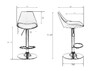 Миниатюра фото стул барный dobrin rocky lm-3000_ch-m_el-white-3655 | 220svet.ru