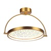 Миниатюра фото потолочный светодиодный светильник odeon light midcent 6627/36cl античная бронза | 220svet.ru