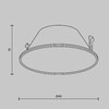 Миниатюра фото отражатель для встраиваемого светильника maytoni wise ring057-7-gf | 220svet.ru
