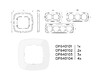 Миниатюра фото рамка 4-постовая ambrella volt omega coint of640104 | 220svet.ru