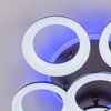 Миниатюра фото потолочная светодиодная люстра citilux паркер смарт cl225a165e | 220svet.ru