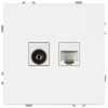 Миниатюра фото розетка эра galaxy 15-3110-08 комбинированная rj45+tv ip20 белый матовый б0070790 | 220svet.ru