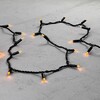 Миниатюра фото гирлянда нить с колпачком 10м желтая 24в, 100 led, провод черный пвх, ip65 ltc pst100cap-11-1y | 220svet.ru