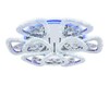 Миниатюра фото потолочная светодиодная люстра ambrella light original fa2922 | 220svet.ru