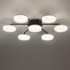 Миниатюра фото потолочная светодиодная люстра с пультом ду lumion didana 8236/7cl черный | 220svet.ru
