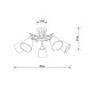 Миниатюра фото потолочная люстра на штанге arte lamp glassy a5078pl-5bk | 220svet.ru
