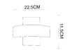 Миниатюра фото настенный светодиодный светильник arte lamp croce a1444ap-1wh | 220svet.ru