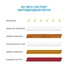 Миниатюра фото светодиодная влагозащищенная лента ogm 4,8w/m 60led/m 3528smd теплый белый 5m sl-27 | 220svet.ru