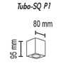 Миниатюра фото потолочный светильник topdecor tubo8 sq p1 09 | 220svet.ru