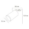 Миниатюра фото трековый светильник для однофазного шинопровода arte lamp flame a1519pl-1bk | 220svet.ru