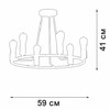 Миниатюра фото подвесная люстра vitaluce v3766-1/1pl | 220svet.ru