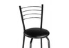 Миниатюра фото барный стул woodville sadov черный / светлый мусс 617380 | 220svet.ru