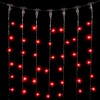 Миниатюра фото гирлянда занавес 2 x 3 м красный 220в, 600 led, провод черный пвх, ip54 ltc pcl602-11-2r | 220svet.ru