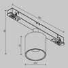 Миниатюра фото трековый магнитный светодиодный светильник maytoni alfa s exility tr132-4-7w-ds-w | 220svet.ru