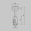 Миниатюра фото крепление потолочное для трековой системы maytoni flarity tra156c-s1-pt | 220svet.ru