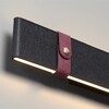 Миниатюра фото настенный светодиодный светильник odeon light hightech 6629/25wl бордовый/черный | 220svet.ru