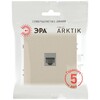Миниатюра фото розетка эра arktik 16-3107-04 информационная rj45 шампань б0070477 | 220svet.ru